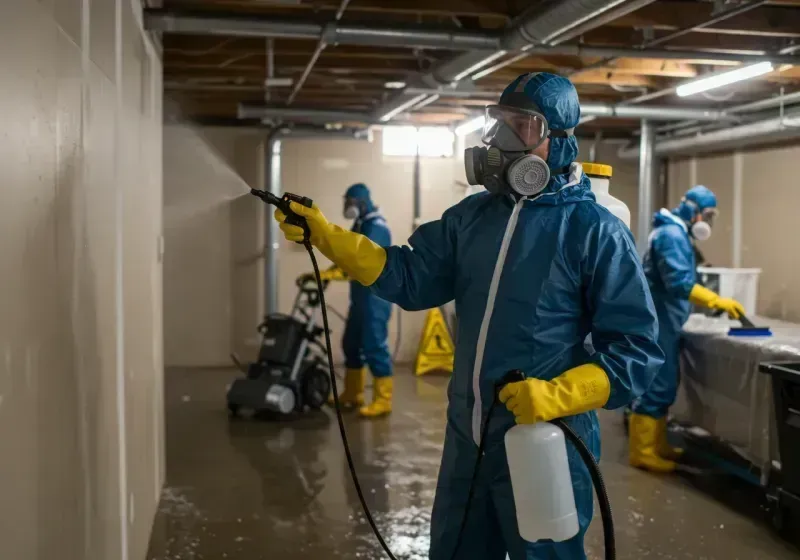 Basement Sanitization and Antimicrobial Treatment process in Keyes, CA