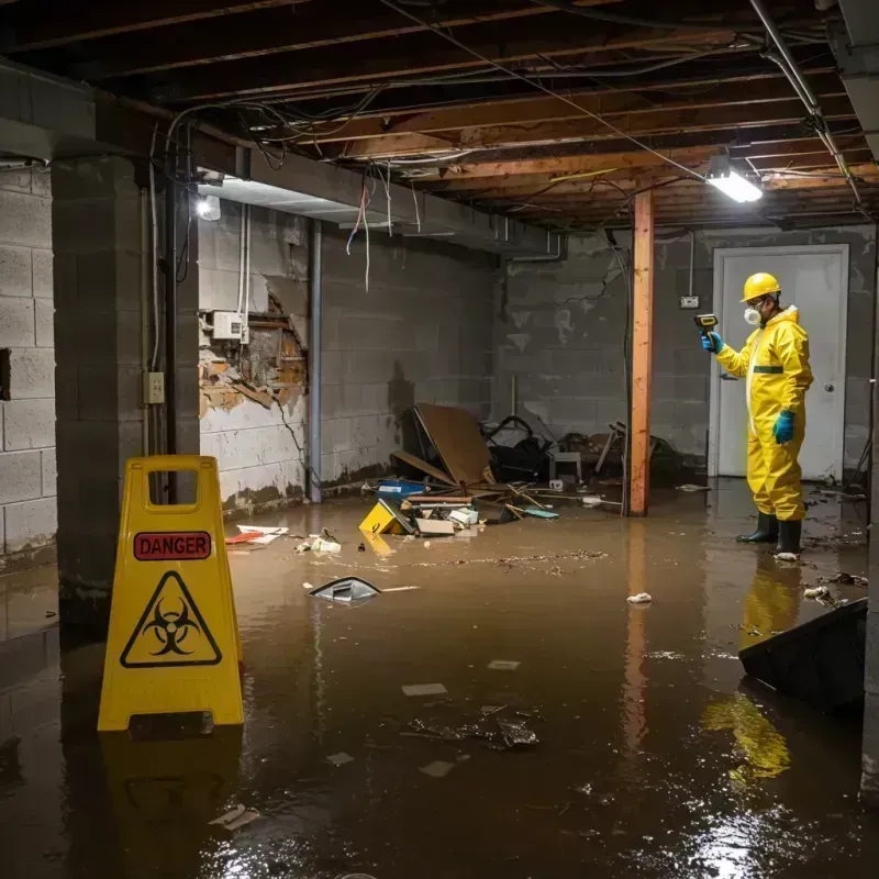 Flooded Basement Electrical Hazard in Keyes, CA Property